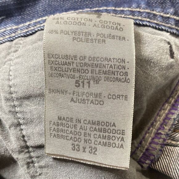 Levi Straus & Co. Men's SOHO 511 Straight Jeans Size 33 - Picture 10 of 13